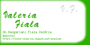 valeria fiala business card