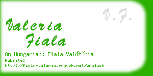 valeria fiala business card